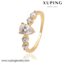 13836-Xuping Classic Design Crystal Waterdrop Bague de mariage